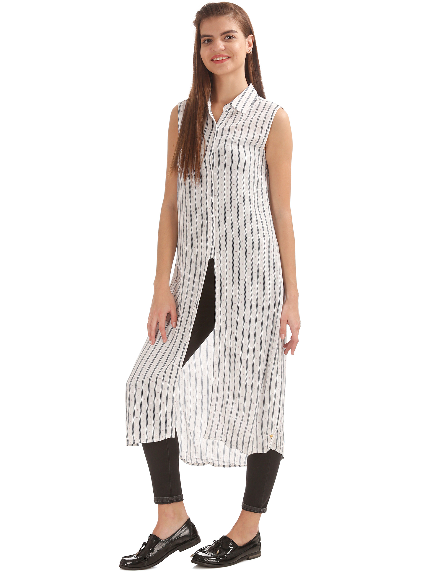 U.S. Polo Assn. Women Casual Wear Striped Dress